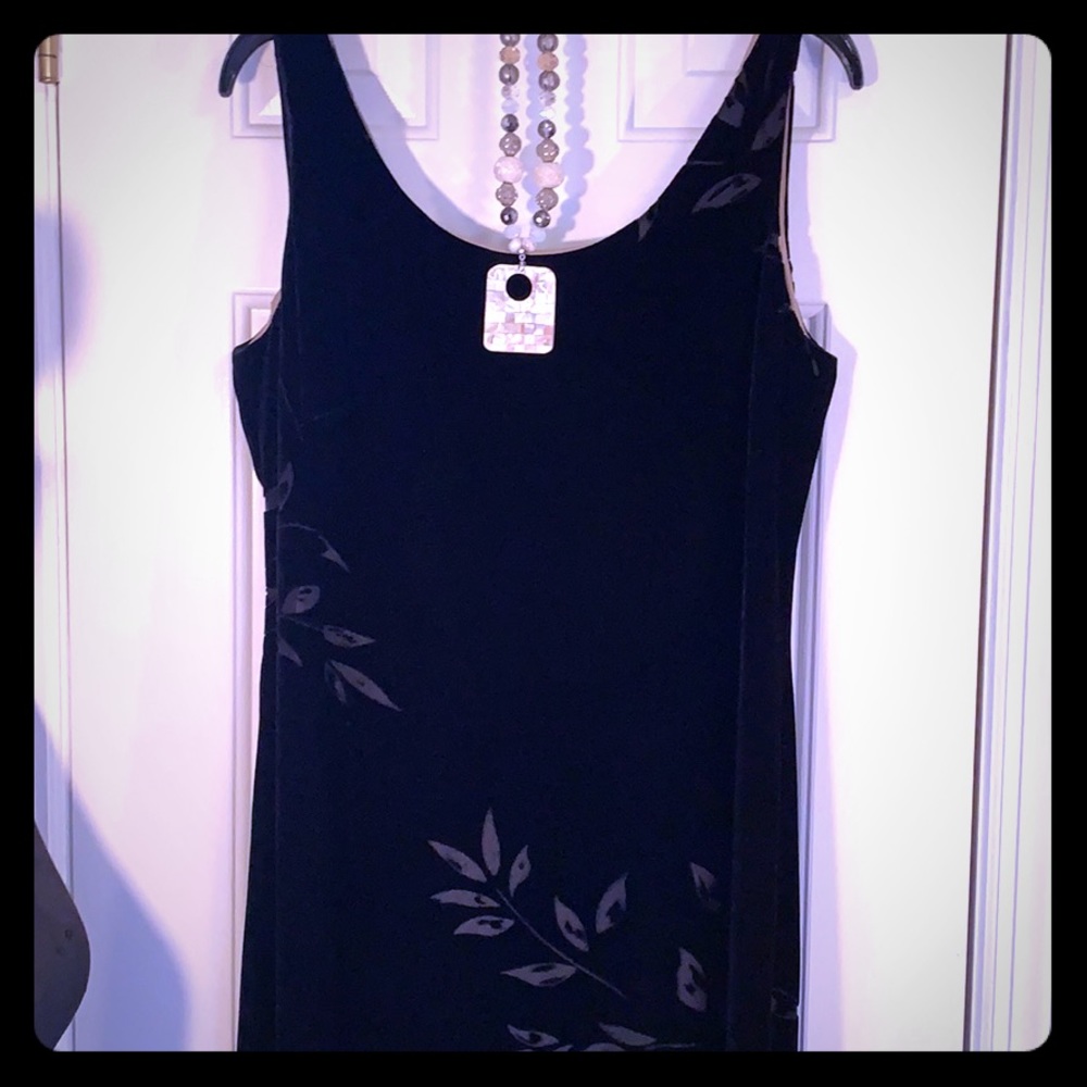 Cocktail Dress Rena Rowan Black Rayon/Silk